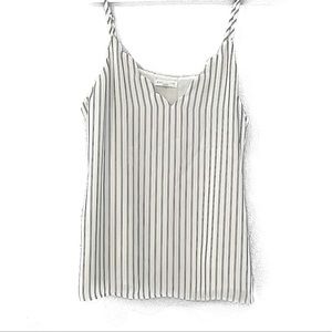 Socialite Striped Black & White Tank